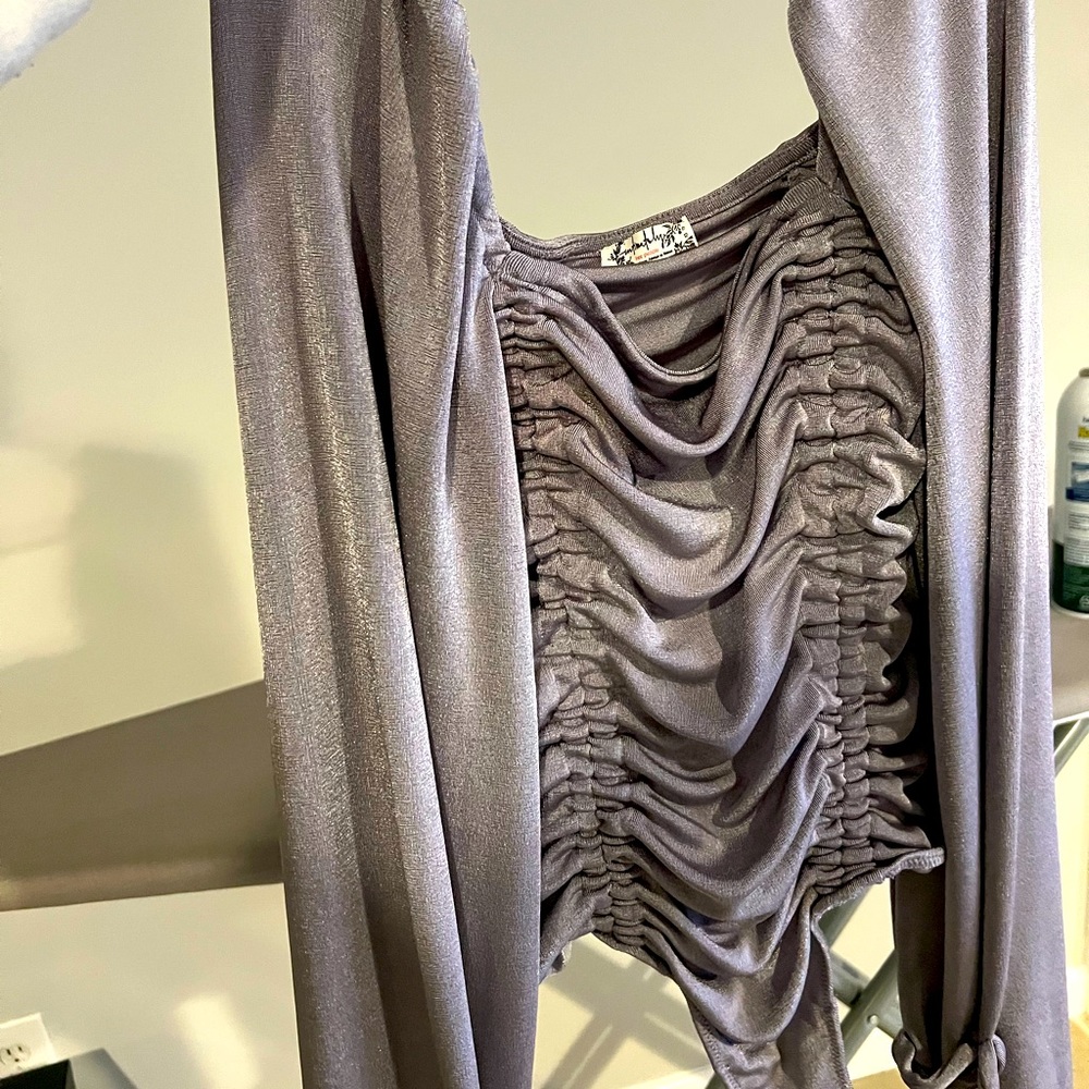 Meant to be free people body suit- lavender size xs